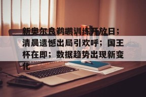 开云网页版中国官网-新奥尔良鹈鹕训练开放日；清晨遗憾出局引欢呼；国王杯在即；数据趋势出现新变化的简单介绍
